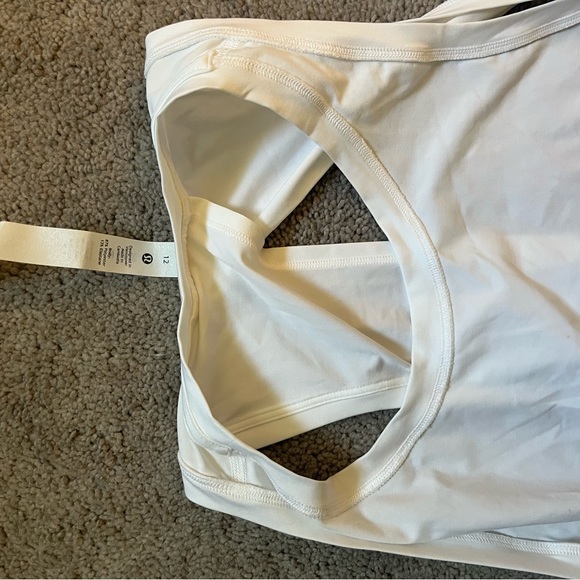 NWT Lululemon White Tie Back Tank - Picture 3 of 5